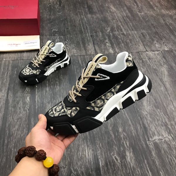 

black luxury trio s designer low-old sneakers combination soles men's shoes high-quality sports casual shoes yufd