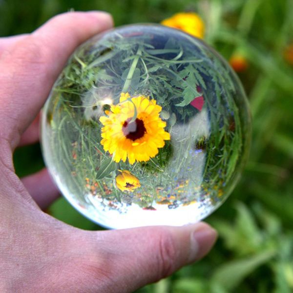 

glass ball artificial crystal healing glass ball sphere decoration chinese style feng shui car decorating 60mm