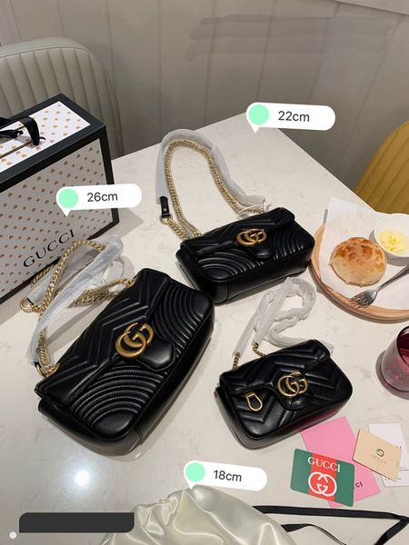 

5a конструктор сумочка top luxury хозяйственная сумка дизайнер мешок плеча высокого качества classic lady сумка плеча кошелек с коробкой, Black