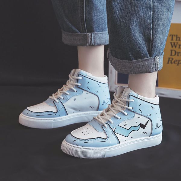 

high women canvas shoes summer new round toe ladies casual flat sneakers rome lace up women casual shoes, Black