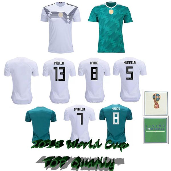 

muller soccer jersey draxler 2018 world cup kroos hummels werner sane football shirts camiseta alemania kimmich germany camisa de futebol, Black;yellow