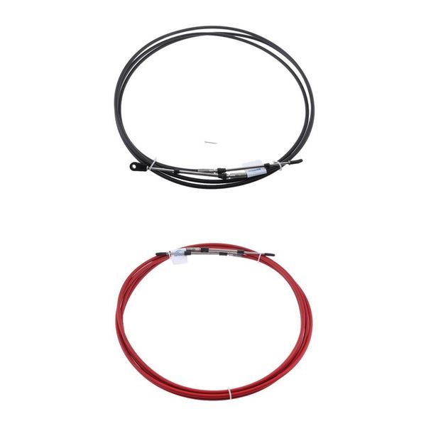 

18ft throttle control cable - for boat inboard engine control lever (black+red