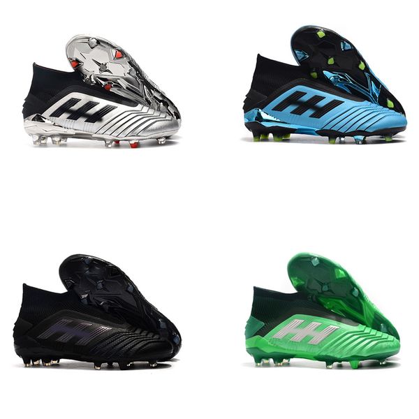 

2019 predator 19+ 19.1 fg ag pp paul pogba golden mens football shoes 19+x cleats boots size 39-45