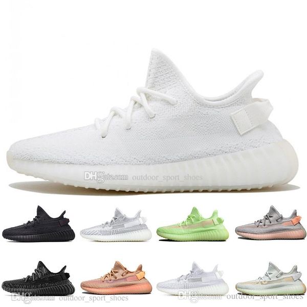 

2019 kanye west clay v2 static reflective gid glow in the dark mens running shoes hyperspace true form women men sports designer sneakers