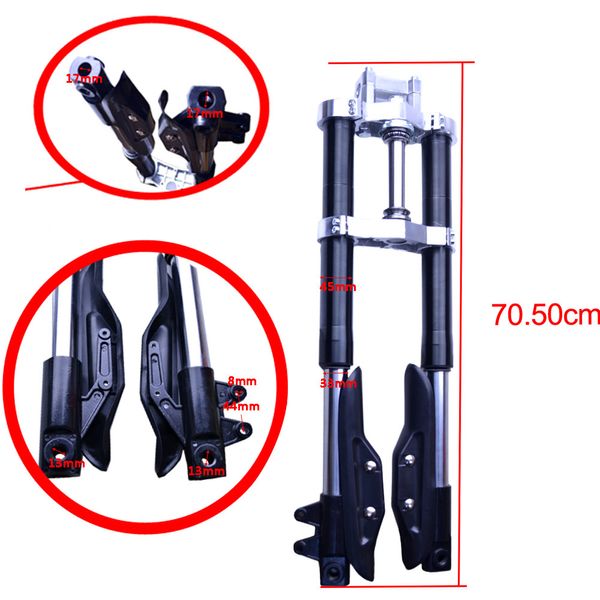 

flypig new black motorcycle inverted forks fit for xr50 crf50 xr crf 50 sdg ssr pit bikes fk05