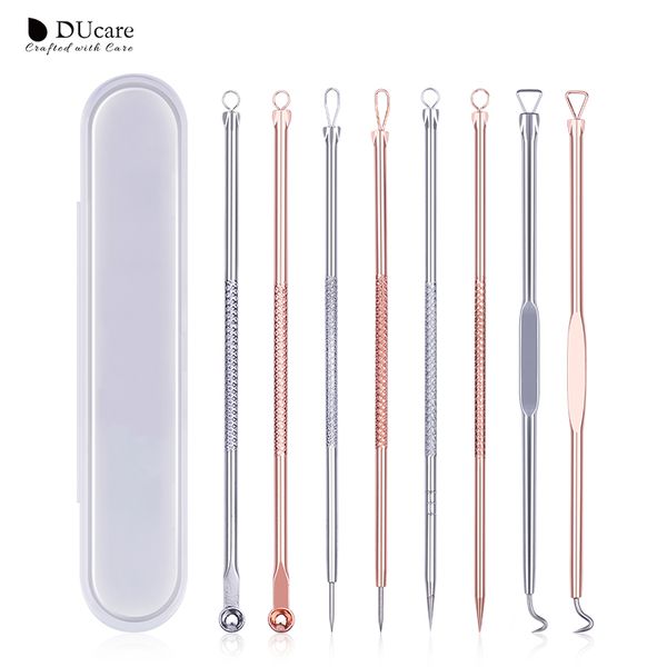 

ducare 4шт / набор акне черноголовых удаления иглы из нержавеющей стали прыщ пятна cleanser extractor лица уход за кожей красота инструменты