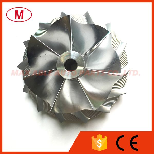 

s300 316538 64.49/88.55mm 7+7 blades turbo billet compressor wheel/aluminum 2618/milling wheel for 318974/316536 turbocharger cartridge/chra