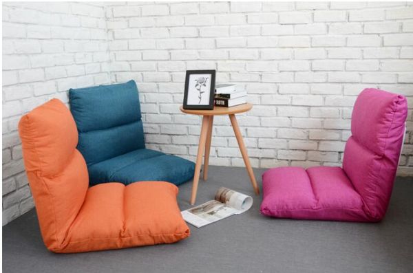 Tatami Tembel Kanepe Yatak Odası Mobilya Çok Fonksiyonlu Japon Basit Tek Kişilik Keten Sanat Bilgisayar Sırtlık Sandalye