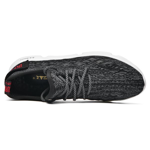 

2020 new g.n.shijia fashion designer shoes weaving pu sole black grey red running shoes 46 sport sneaker with box