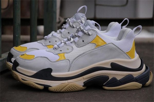 

Лучшее качество K6LBalenciaga Triple S Кроссовки DSM БЕЛЫЙ ЖЕЛТЫЙ СИНИЙ Модные кроссовки Tripe S Кроссовки Обувь размер EUR 36-45