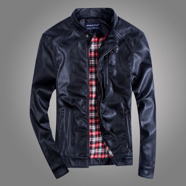 

новй ил бђики евѬопейкой веѬи men boutique кожаного пало енд воѬоник slim fit, Black