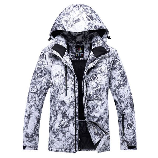 

arctic queen -30 white xl new men professional snowboarding jackets skiing clothing 10k waterproof windproof winter costumes sno