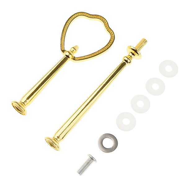 

2 бусины уровня щит верхний торт стенд стойка ручки штуцер оборудование стержень золото