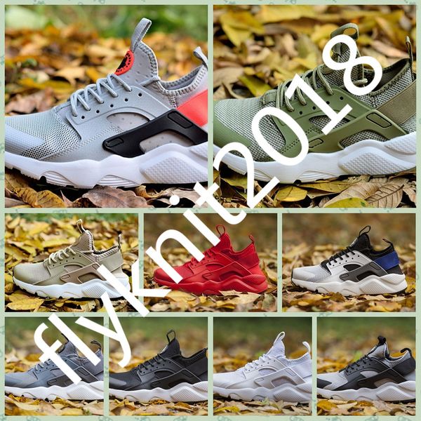 

nhrc4a huarache 4.0 1.0 ultra running shoes for men women triple white mens trainer classic sports sneakers breathable runner shoes