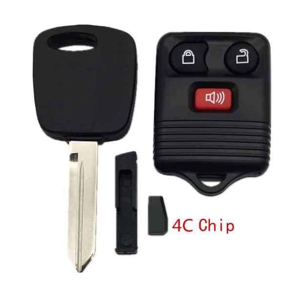 

2pcs 3button 4c chip remote key for ford mondeo 315/433mhz original key