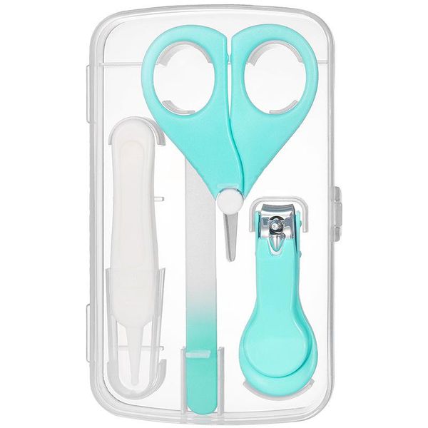 

4pcs/box baby infant safe nail clipper scissor file healthcare kit