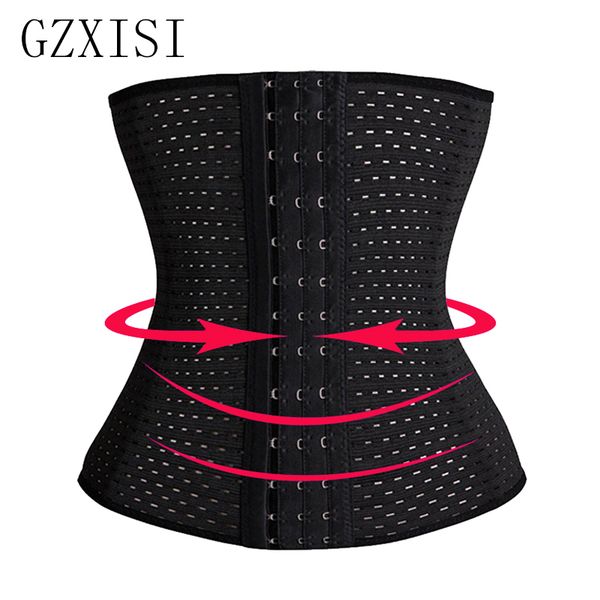 

new 2018 plus size gothic clothing underbust bustier slimming body shapers shapewear cincher steel boned waist trainer corset, Black;white