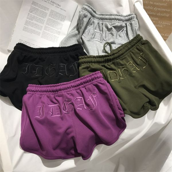 

outdoor sports shorts gym quick-drying yoga shorts loose fitness exercise push-ups fitness letter breathable sportswear, White;red