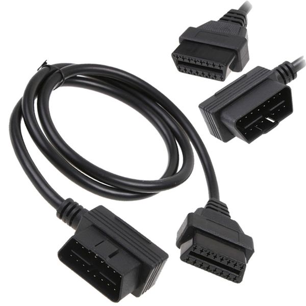 

ats 16pin male to female elm 327 obdii obd 2 extension cable connector auto car diagnostic tool adapter for cars car accessories