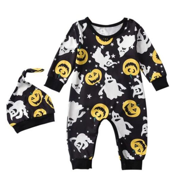 

baby boy девушка хеллоуин одежда ползунки с длинным рукавом мультфильм тыква gost design ползунки с hat baby girl косплей одежда ползунки, Blue