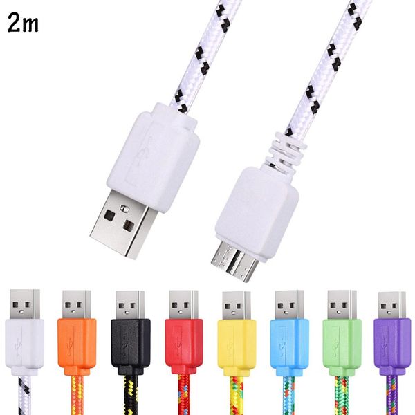 

2m braided micro data synchronization charger cable for samsung galaxy s5 note 3