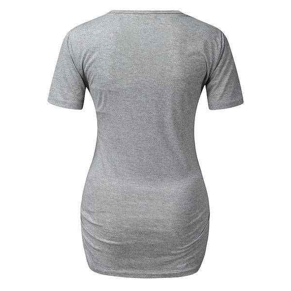 

pregnant maternity summer blouse short sleeve t-shirt women's nursing nurse breastfeeding clothes for women zj, White