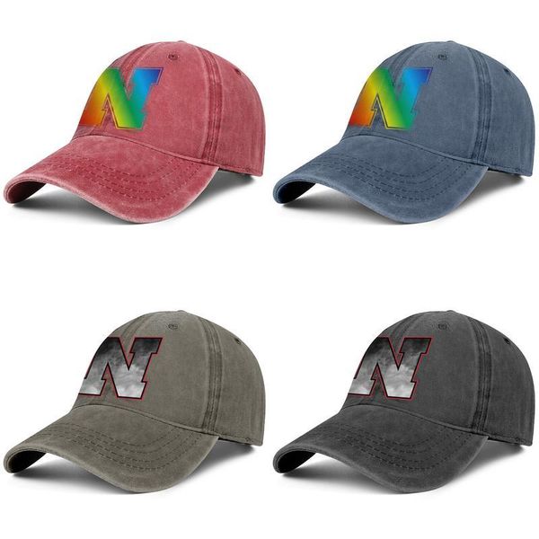 

nebraska cornhuskers футбол гей-радужный логотип красные мужские и женские водителя грузовика джинсовой конструкция крышки установлены польз, Blue;gray