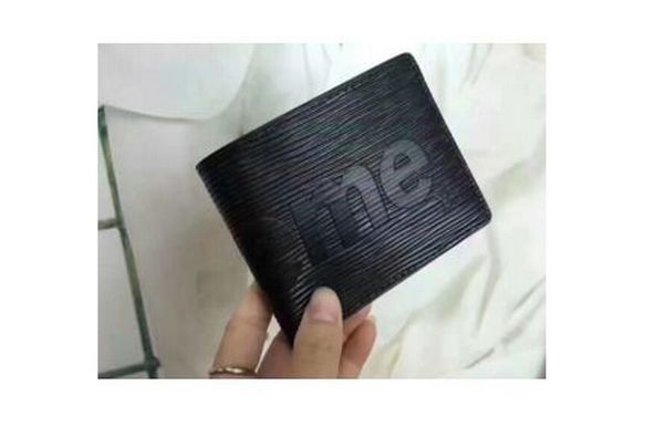 

wallet for credit cards mens wallet leather genuine wallets with card holder money clip 2017 new men's purse small vallet, Red;black