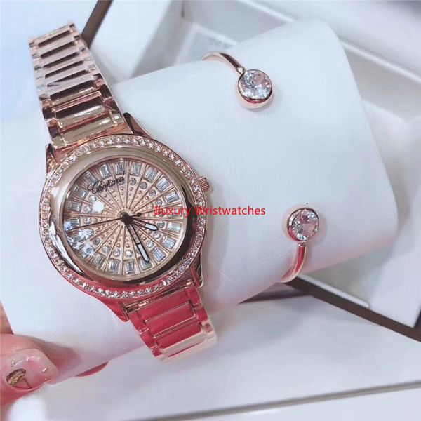 

2020 brand electronic watches are ladies watches multifunctional exquisite gifts business casual party joker diamond-inlaid ladies watches, Slivery;brown