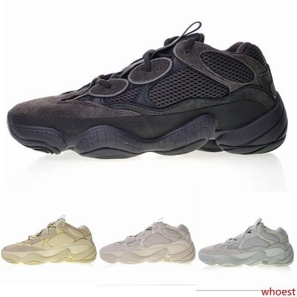 

2019 new 500 blush desert rat super moon yellow running shoes 500 salt utility black sneaker sports shoes with