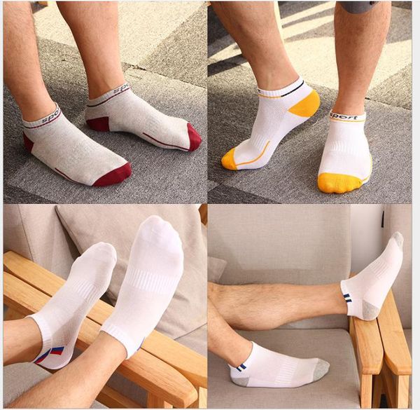 

men's cotton sports socks sweat-absorbent breathable basketball socks, Black