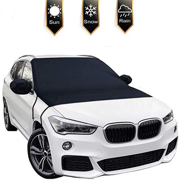 

car windshield snow cover, oversized waterproof car snow ice removal cover