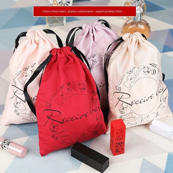 

drawstring multi-functional storage underwear sling jewelry imitation silk jewelry bag cosmetics perfume bag