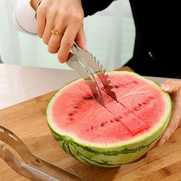

stainless steel watermelon slicer cutter knife corer fruit vegetable tools kitchen gadgets fruit vegetable tools dining bar