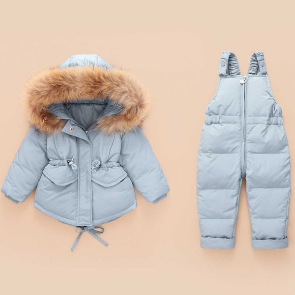 

2019 winter jacket kids overalls for girls boys kids snowsuit baby boy girl coat down jackets toddler new year clothing set y191014, Blue;gray