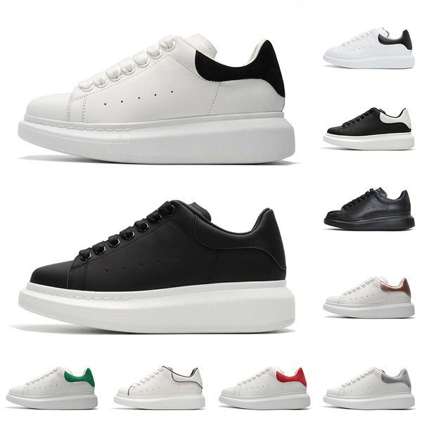 

Designer Brand casual shoes men women fashion platform sneakers triple black white 3M reflective leather suede comfortable flat size 36-44