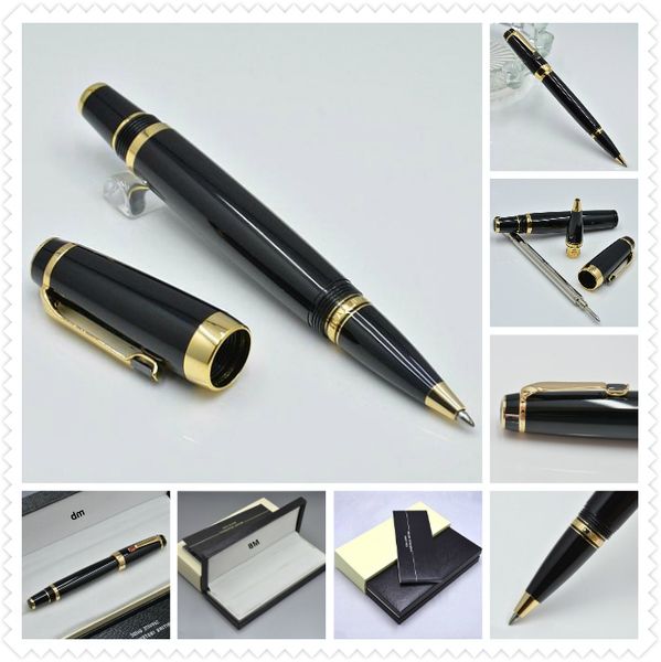 

bohemi black resin roller ball pen with gem school office stationery luxury writing ball pens gift a5, Blue;orange