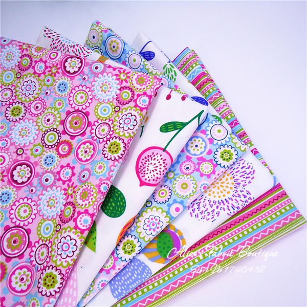 

5 pcs/ lot 100% cotton fabric fat quarter quilting patchwork fabric for doll colth bags kids bedding sewing textiles 40*50cm, Black;white