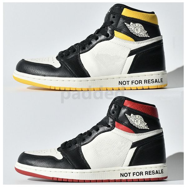 

2019 high 1 nrg og mens basketball shoes black toe not for resale 1s no l's black yellow blue unc size 36-47, White;red