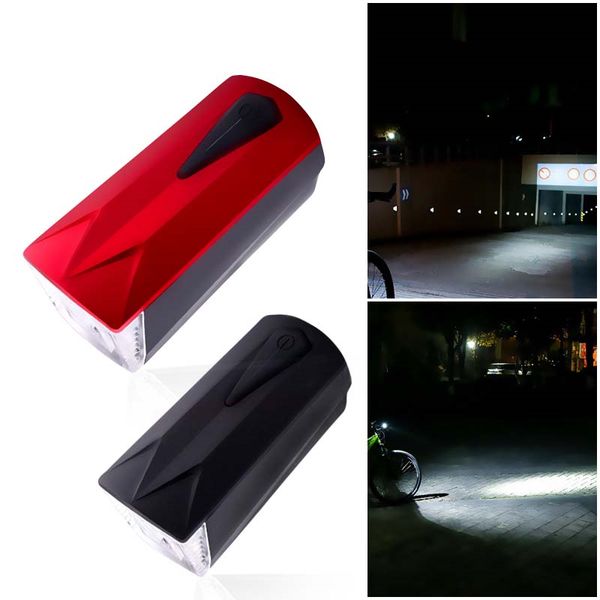 

bike lights light front led bicycle cycling remote horn bell usb rechargeable outdoor riding