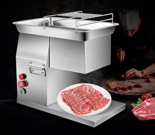 

400kg/h stainless steel multifunctional cutter cutting meat machine commercial electric sliced meat shredded maker