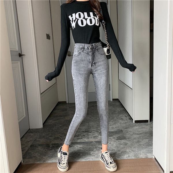 

charcoal women's tailored waist and hip princess jeans bk1670, Blue