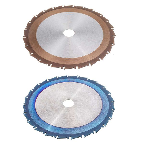 

1pc 24t 210mm tct circular saw blade blue or titanium or bronze coating woodworking cutting disc tools durable