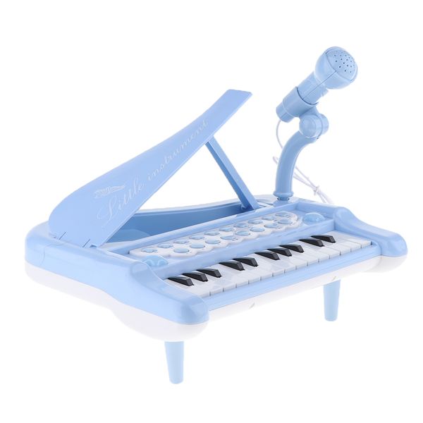 

multi-function 25 keys children musical instrument electronic organ toy (blue