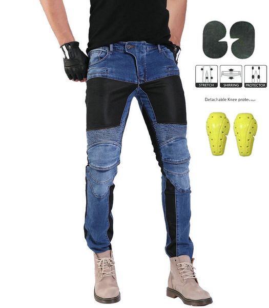

spot pk-719 motorcycle riding jeans summer breathable cycling pants stretch self-cultivation