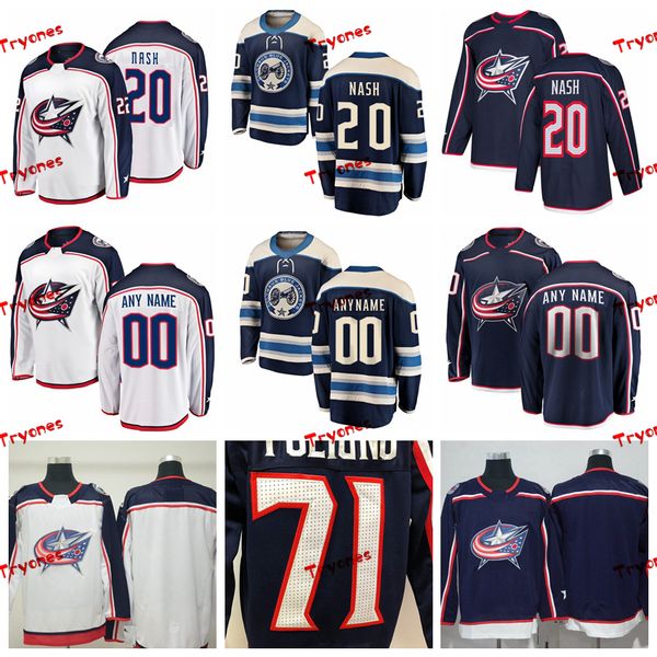

2019 columbus blue jackets riley nash stitched jerseys customize home new alternate shirts #20 riley nash hockey jerseys s-xxxl, Black;red