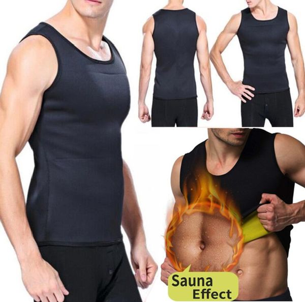 

men's lined shapers sleeveless firm motorcycle base layer shaper underwear shirt sauna abdomen corset neoprene sauna vest