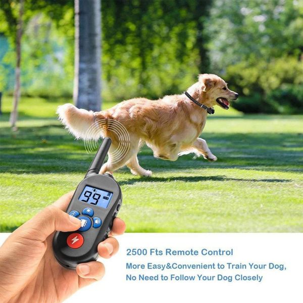 

original electric dog training collar waterproof rechargeable dog collar with remote control 2 receiver pet training collar new