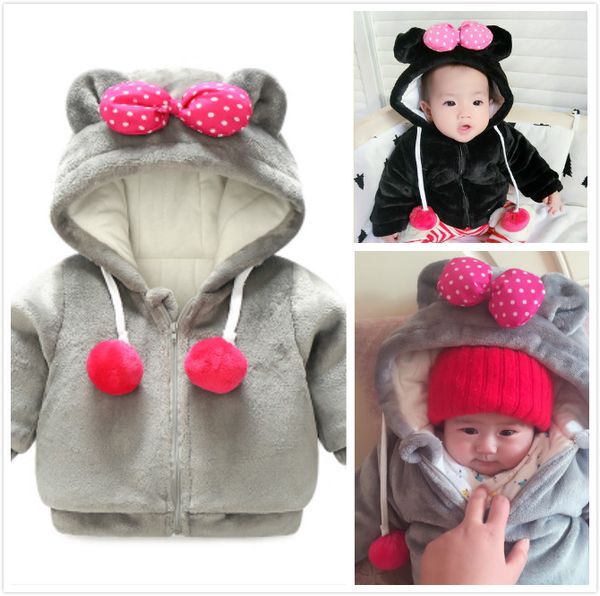 

the baby girl is cute and thickened velour padded jacket, Blue;gray