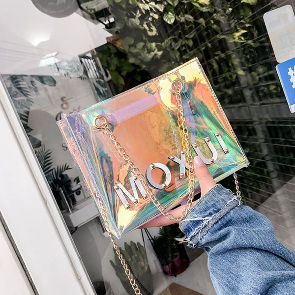 

women's fashion laser bags flap bag patent leather handbag removable crossbody shoulder bag tote chain handbag #30